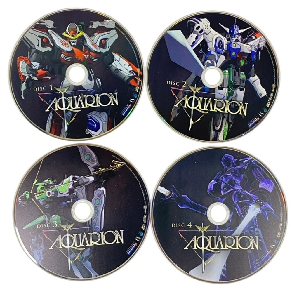 Aquarion Complete Series Funimation 4 Disc DVD Set Volumes 1 2 3 4 Mecha Anime